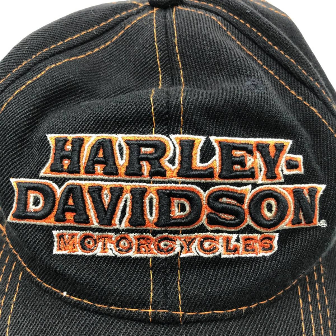 Harley-Davidson 6-Panel Baseball Cap, One Size Fits Most cotton black type Vintage Second Hand