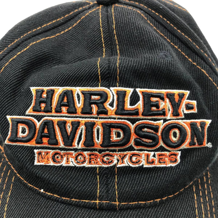 Harley-Davidson 6-Panel Baseball Cap, One Size Fits Most cotton black type Vintage Second Hand