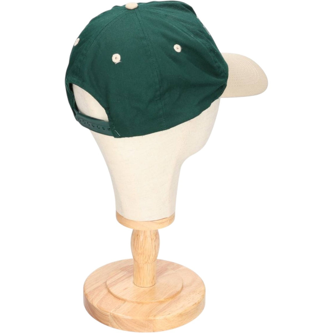 Otto Two-Tone Baseball Cap, 6-Panel, One Size Fits Most polyester Green type dark green Vintage Second Hand