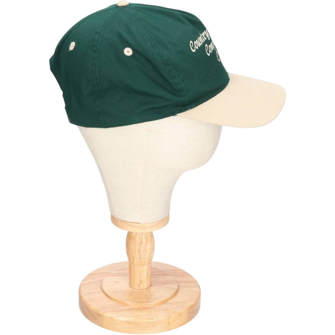 Otto Two-Tone Baseball Cap, 6-Panel, One Size Fits Most polyester Green type dark green Vintage Second Hand