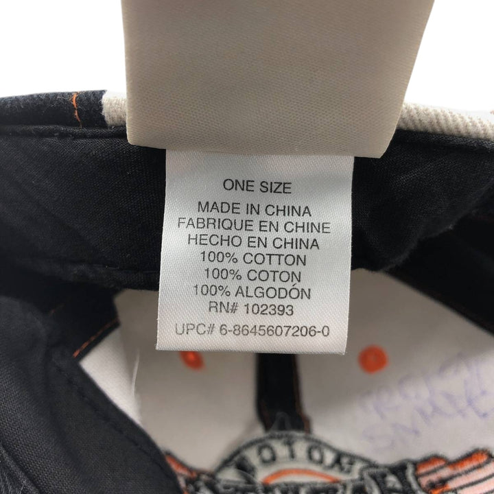 Harley-Davidson 6-Panel Baseball Cap, One Size Fits Most cotton black type Vintage Second Hand