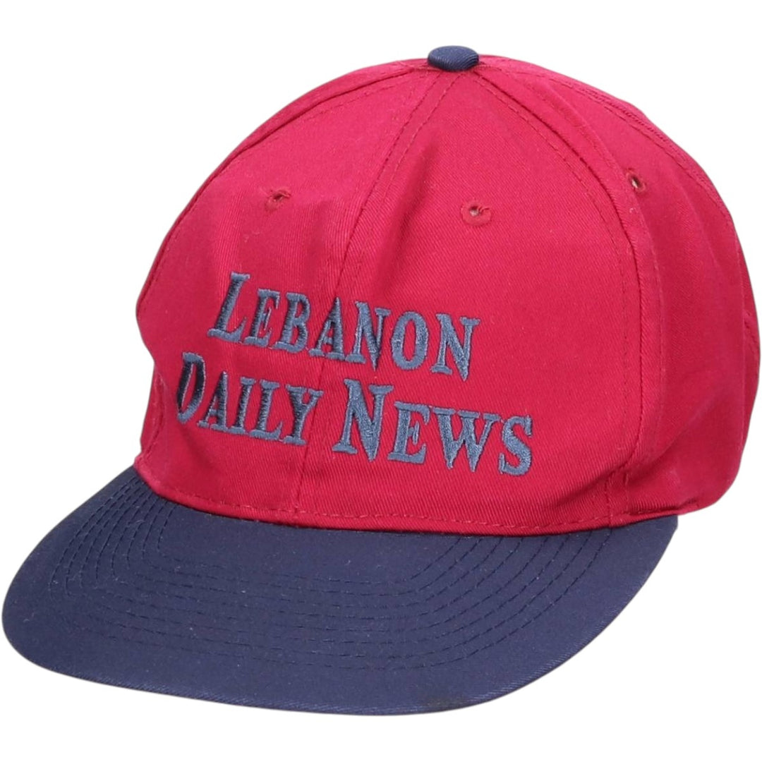 Vintage 90'S OTTO Advertising Two-Tone 6-Panel Cap, One Size Fits Most polyester bordeaux Vintage Second Hand