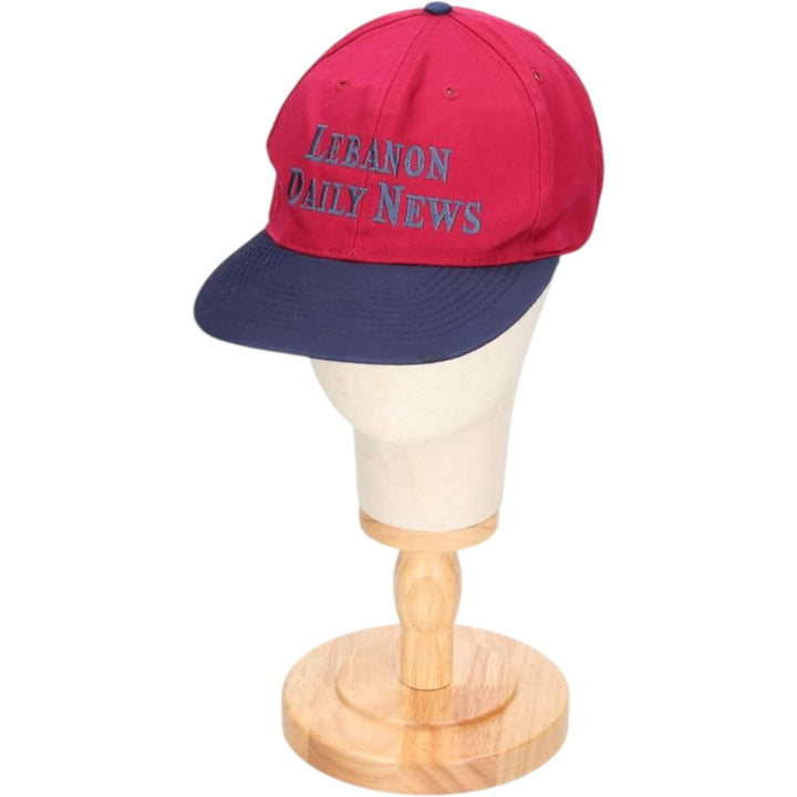 Vintage 90'S OTTO Advertising Two-Tone 6-Panel Cap, One Size Fits Most polyester bordeaux Vintage Second Hand