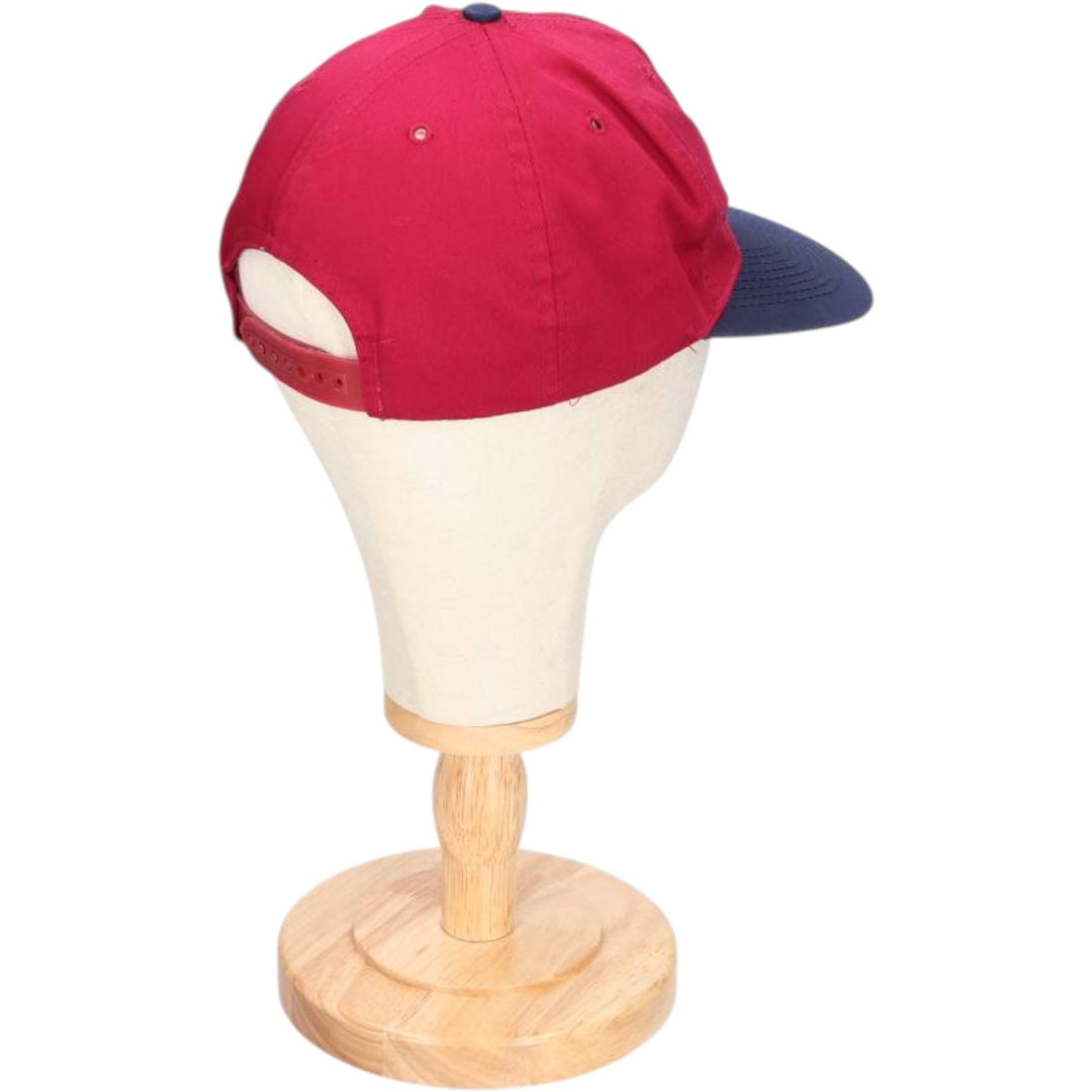 Vintage 90'S OTTO Advertising Two-Tone 6-Panel Cap, One Size Fits Most polyester bordeaux Vintage Second Hand