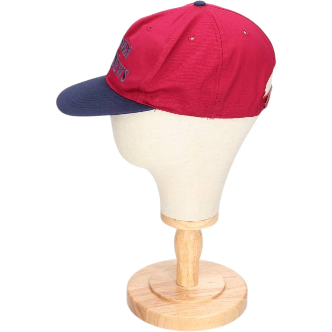 Vintage 90'S OTTO Advertising Two-Tone 6-Panel Cap, One Size Fits Most polyester bordeaux Vintage Second Hand