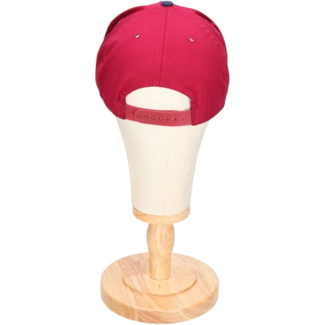 Vintage 90'S OTTO Advertising Two-Tone 6-Panel Cap, One Size Fits Most polyester bordeaux Vintage Second Hand