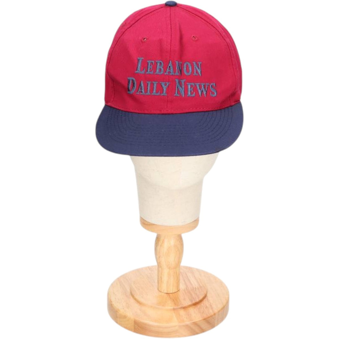 Vintage 90'S OTTO Advertising Two-Tone 6-Panel Cap, One Size Fits Most polyester bordeaux Vintage Second Hand