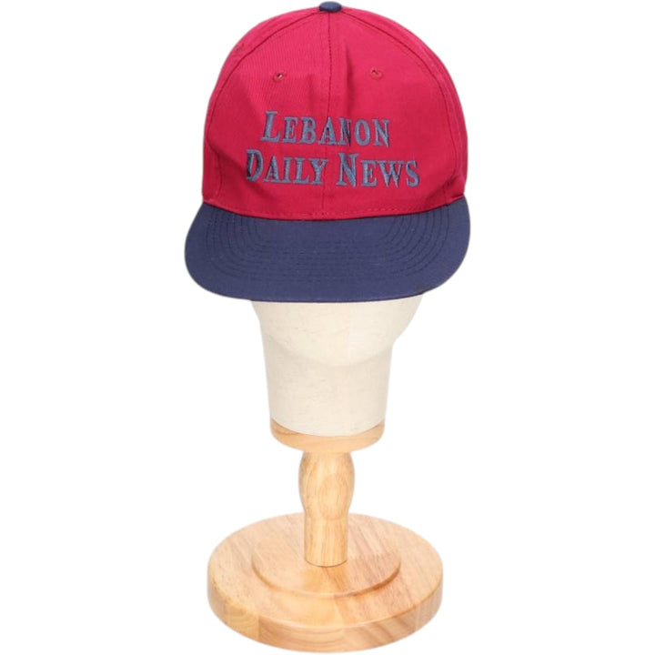 Vintage 90'S OTTO Advertising Two-Tone 6-Panel Cap, One Size Fits Most polyester bordeaux Vintage Second Hand