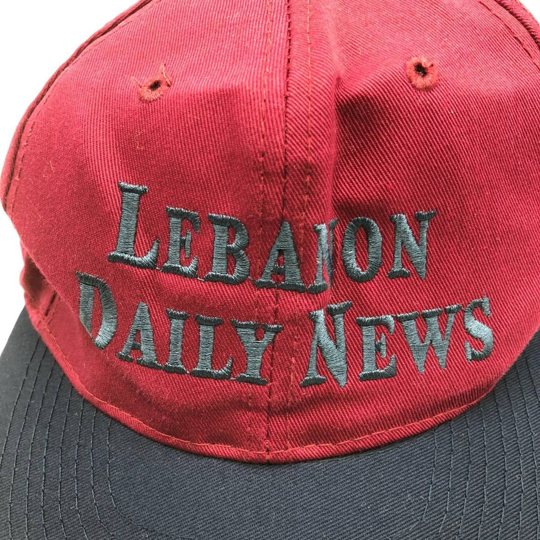 Vintage 90'S OTTO Advertising Two-Tone 6-Panel Cap, One Size Fits Most polyester bordeaux Vintage Second Hand