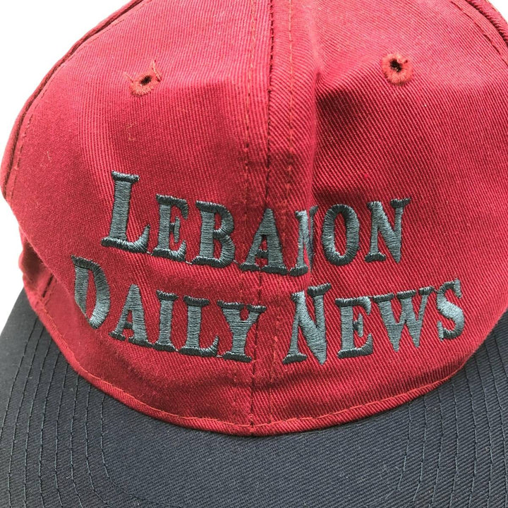 Vintage 90'S OTTO Advertising Two-Tone 6-Panel Cap, One Size Fits Most polyester bordeaux Vintage Second Hand