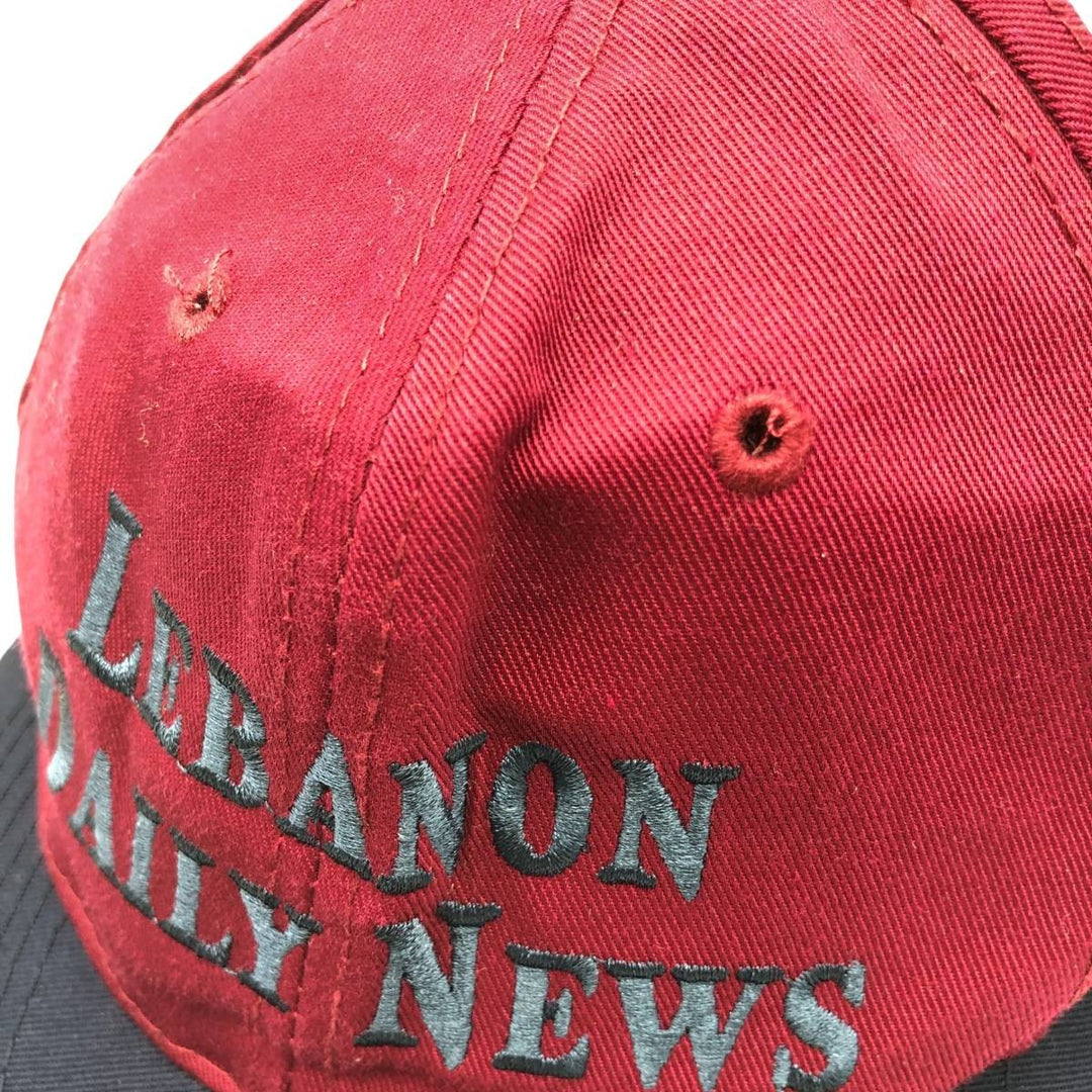 Vintage 90'S OTTO Advertising Two-Tone 6-Panel Cap, One Size Fits Most polyester bordeaux Vintage Second Hand