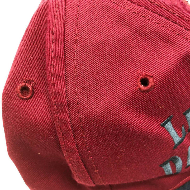 Vintage 90'S OTTO Advertising Two-Tone 6-Panel Cap, One Size Fits Most polyester bordeaux Vintage Second Hand