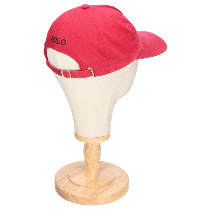 Ralph Lauren POLO by Ralph Lauren Baseball Cap Free Size cotton red type Vintage Second Hand