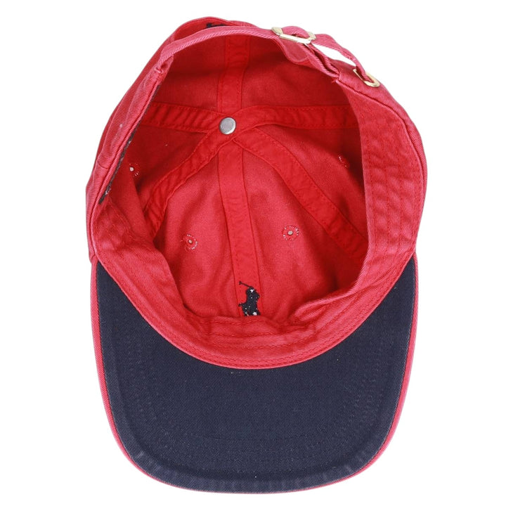 Ralph Lauren POLO by Ralph Lauren Baseball Cap Free Size cotton red type Vintage Second Hand