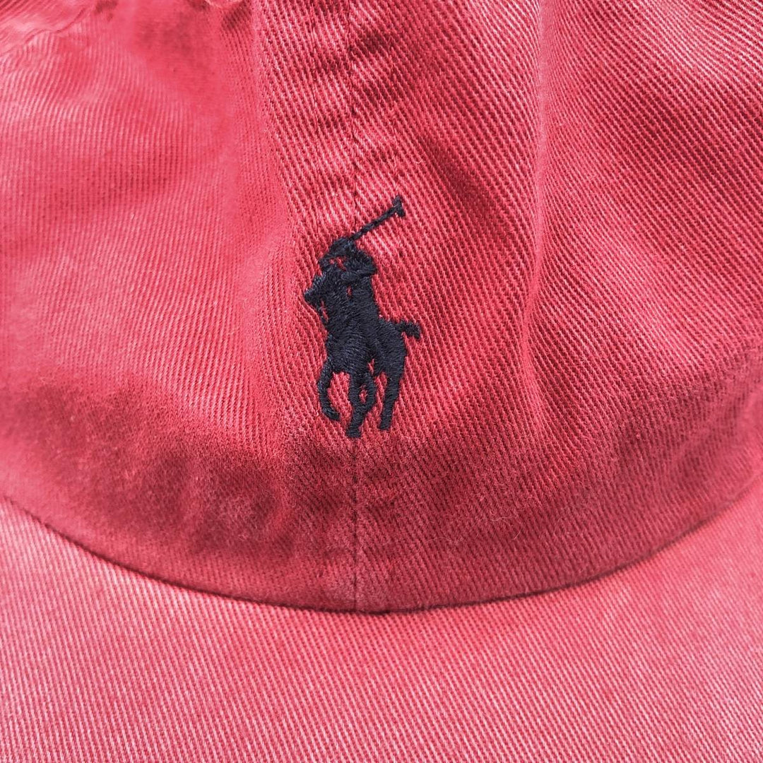 Ralph Lauren POLO by Ralph Lauren Baseball Cap Free Size cotton red type Vintage Second Hand