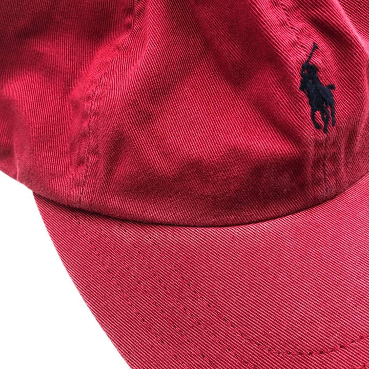 Ralph Lauren POLO by Ralph Lauren Baseball Cap Free Size cotton red type Vintage Second Hand