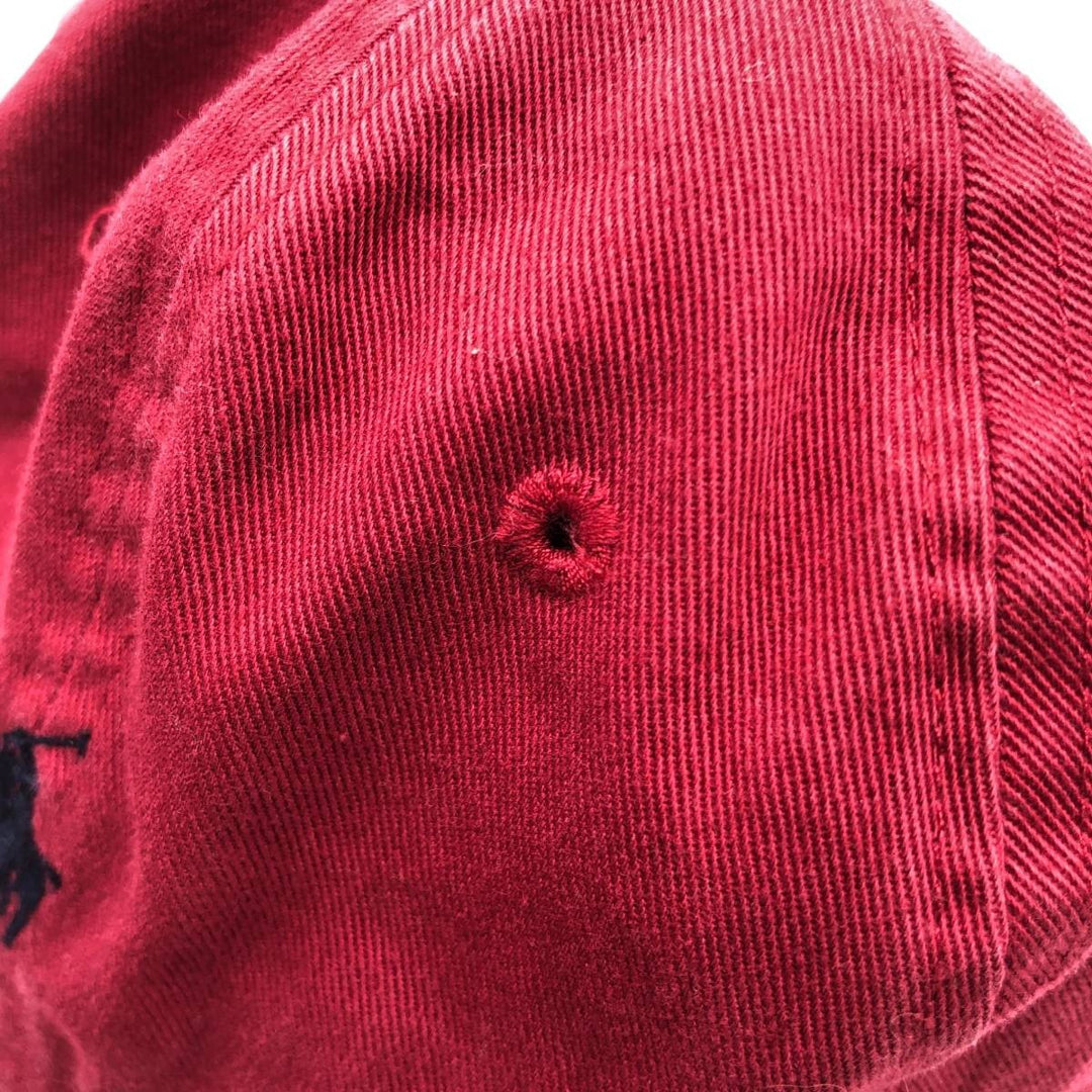 Ralph Lauren POLO by Ralph Lauren Baseball Cap Free Size cotton red type Vintage Second Hand