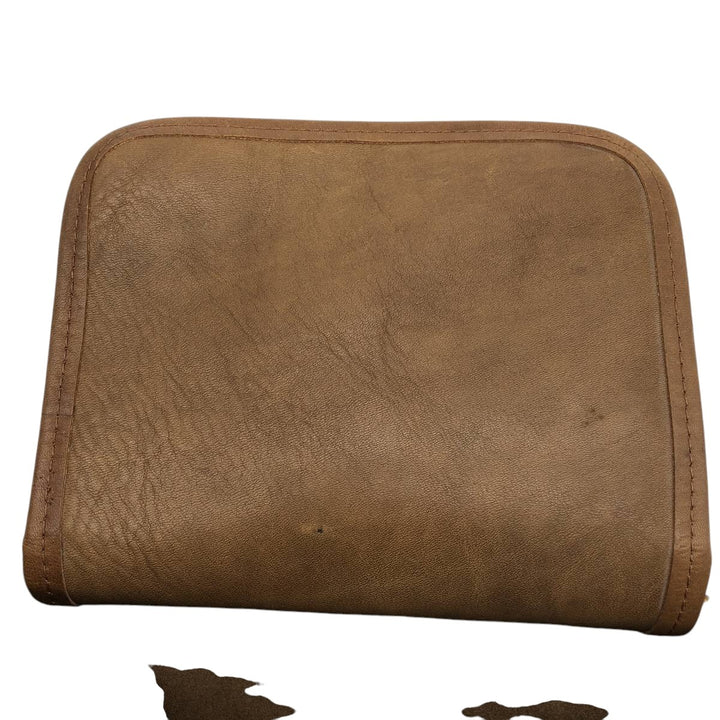 1970'S Coach 2-Way Clutch/Shoulder Bag, Made in USA, Vintage genuine leather Camel type Vintage Second Hand
