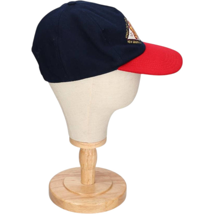 NEW GENERATION Two-Tone Wool Baseball Cap (Free Size) wool navy blue type Vintage Second Hand
