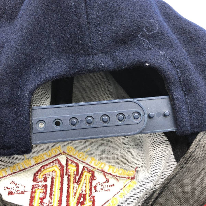 NEW GENERATION Two-Tone Wool Baseball Cap (Free Size) wool navy blue type Vintage Second Hand