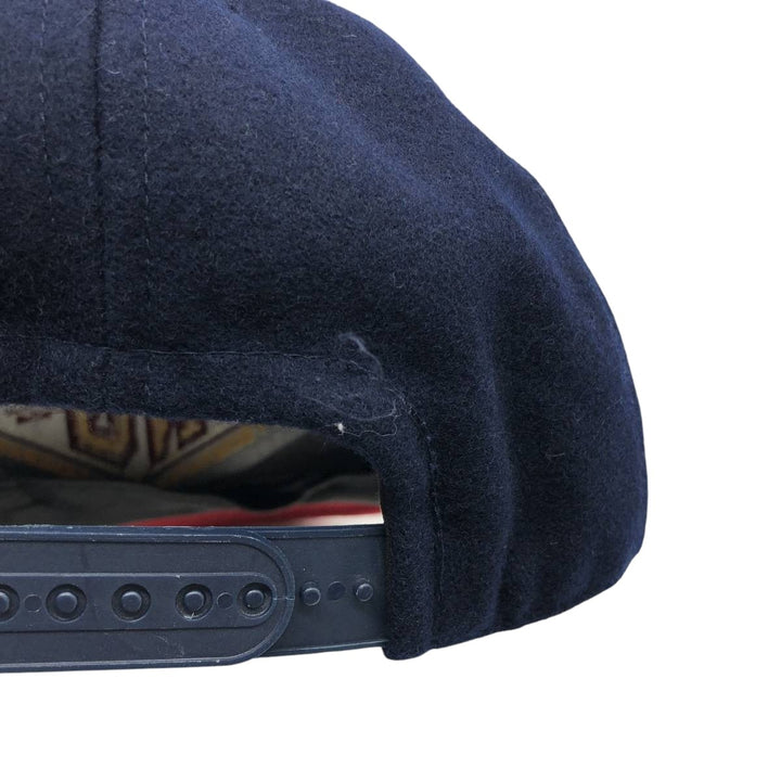NEW GENERATION Two-Tone Wool Baseball Cap (Free Size) wool navy blue type Vintage Second Hand