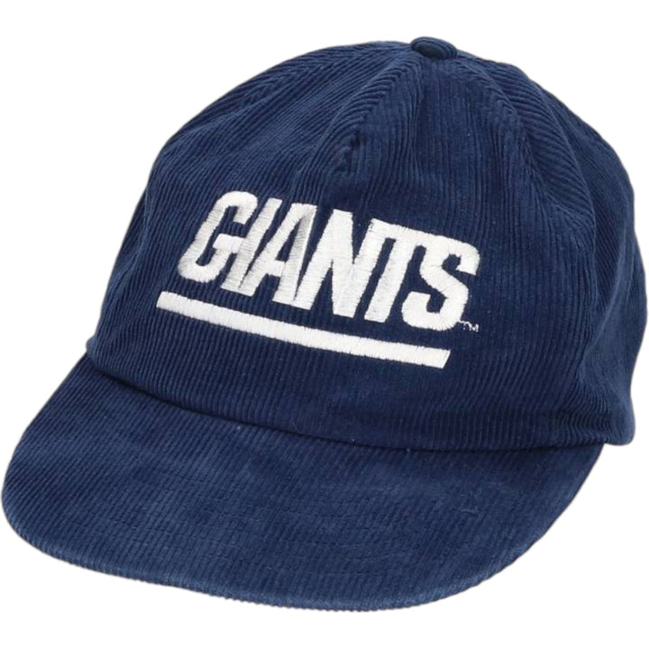 Vintage 80s-90'S SHELL New York Giants Corduroy Trucker Cap, One Size Fits Most cotton navy blue type Vintage Second Hand