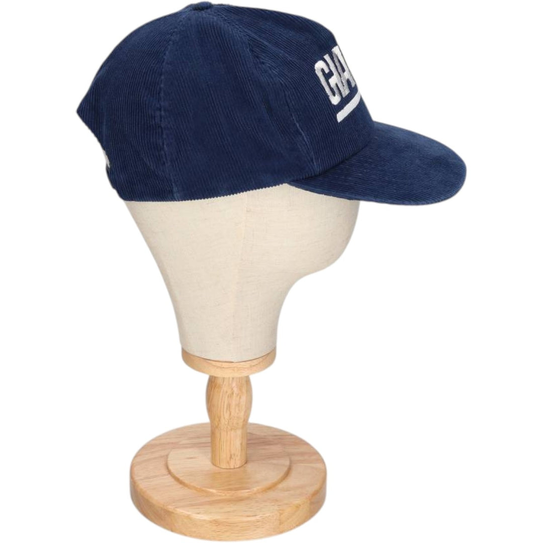 Vintage 80s-90'S SHELL New York Giants Corduroy Trucker Cap, One Size Fits Most cotton navy blue type Vintage Second Hand