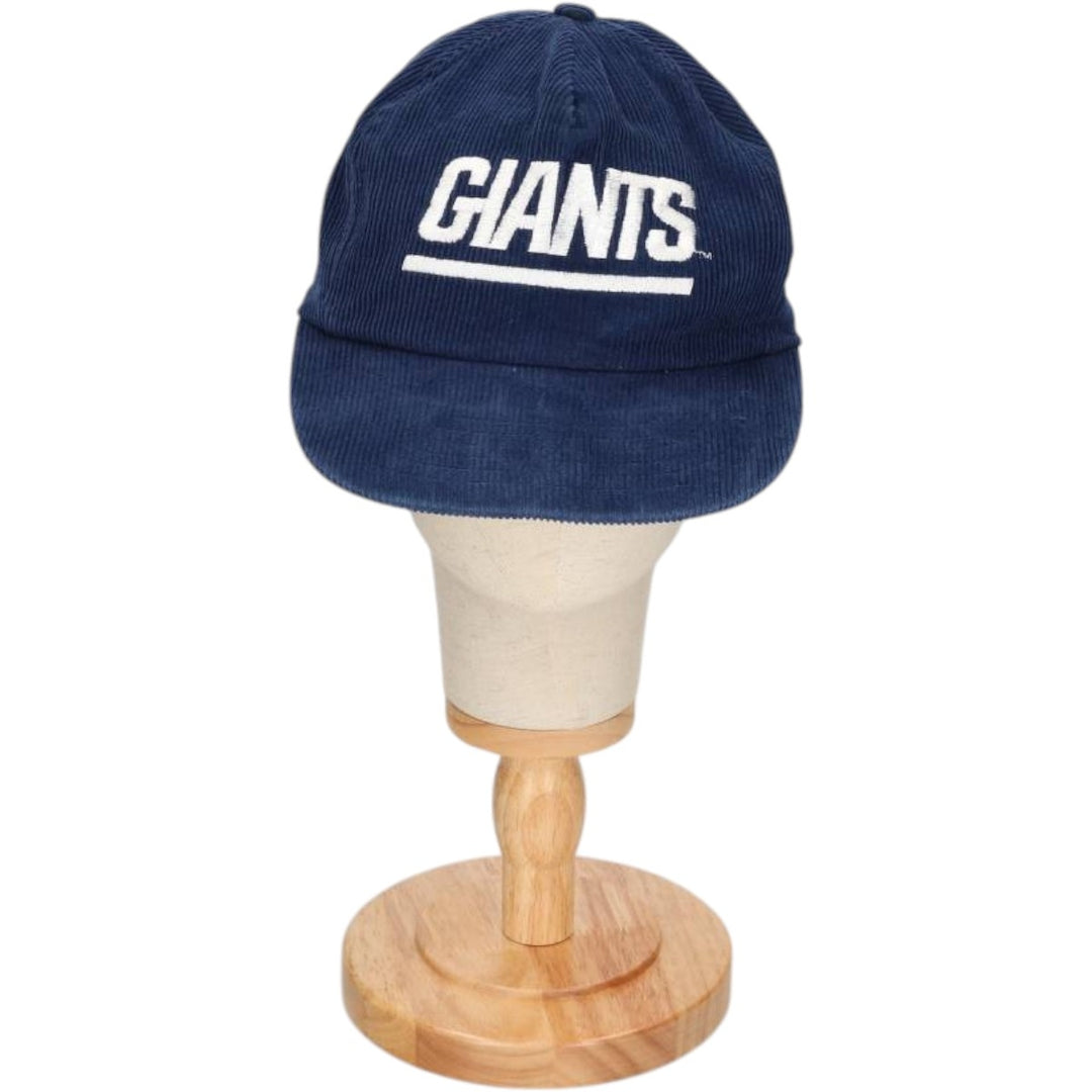 Vintage 80s-90'S SHELL New York Giants Corduroy Trucker Cap, One Size Fits Most cotton navy blue type Vintage Second Hand