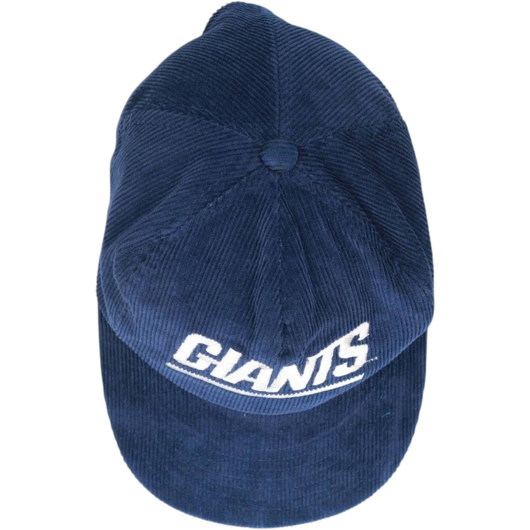 Vintage 80s-90'S SHELL New York Giants Corduroy Trucker Cap, One Size Fits Most cotton navy blue type Vintage Second Hand