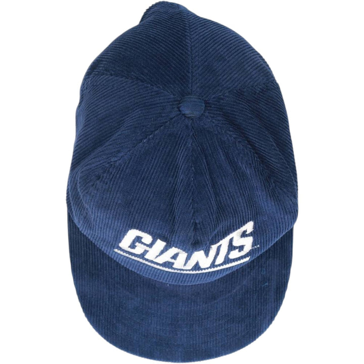 Vintage 80s-90'S SHELL New York Giants Corduroy Trucker Cap, One Size Fits Most cotton navy blue type Vintage Second Hand