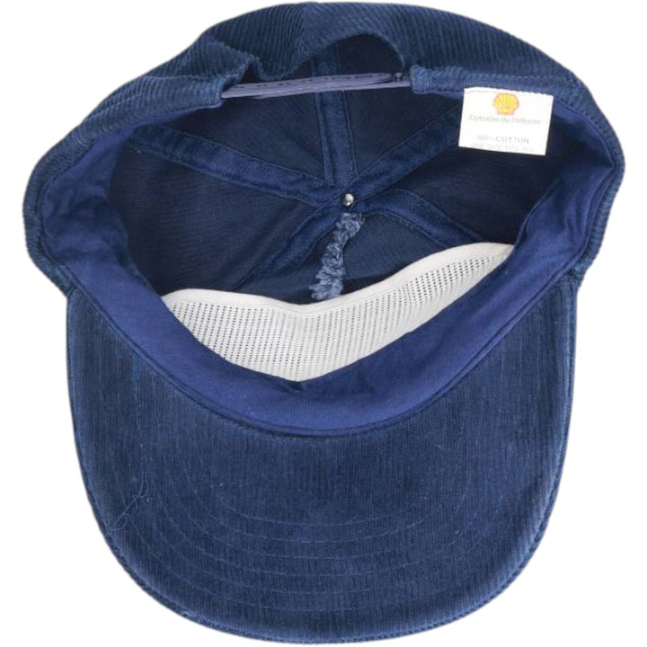 Vintage 80s-90'S SHELL New York Giants Corduroy Trucker Cap, One Size Fits Most cotton navy blue type Vintage Second Hand