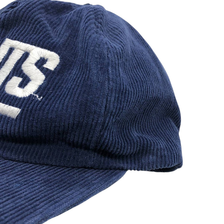 Vintage 80s-90'S SHELL New York Giants Corduroy Trucker Cap, One Size Fits Most cotton navy blue type Vintage Second Hand