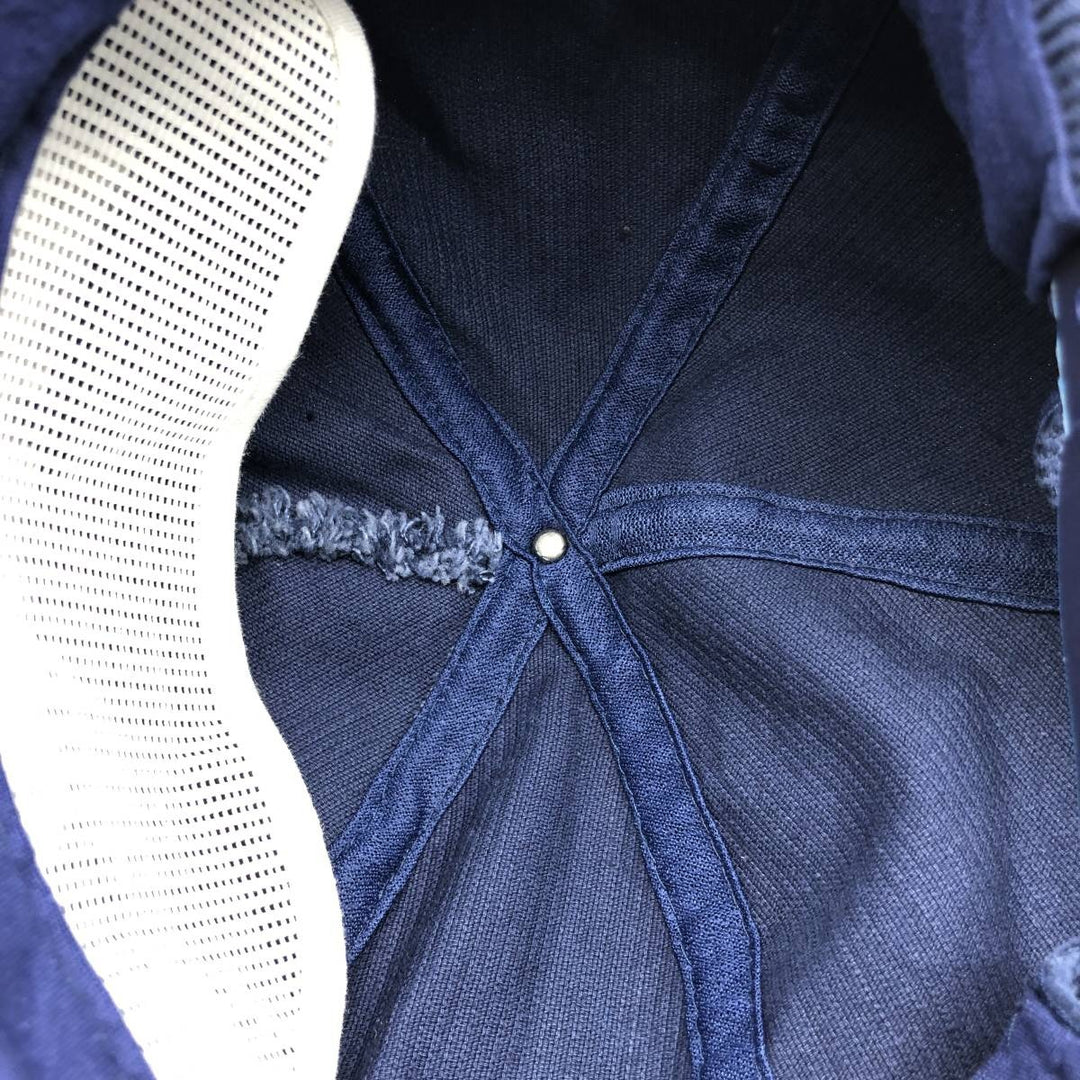 Vintage 80s-90'S SHELL New York Giants Corduroy Trucker Cap, One Size Fits Most cotton navy blue type Vintage Second Hand