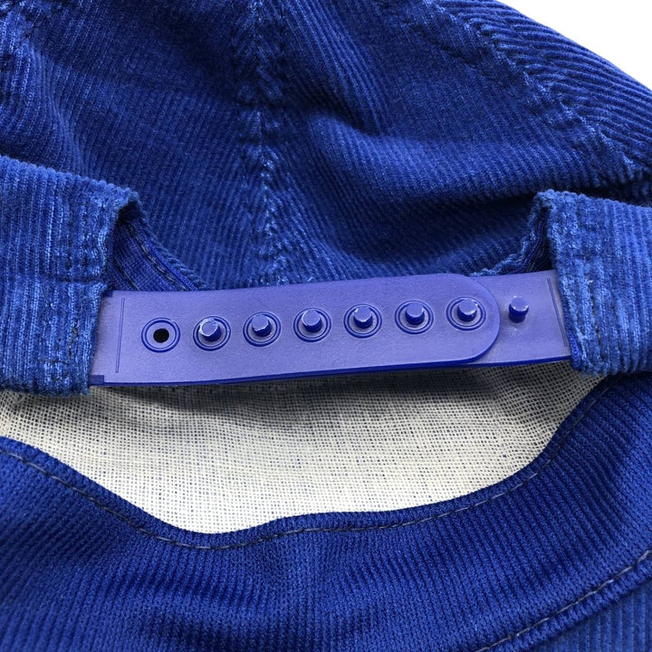 90'S Advertising Corduroy Trucker Cap, Made in USA, One Size Fits All, Vintage unclear blue type Vintage Second Hand