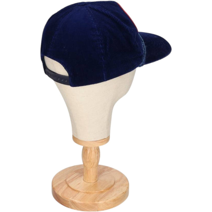 Corduroy cap trucker cap free size unclear navy blue type Vintage Second Hand