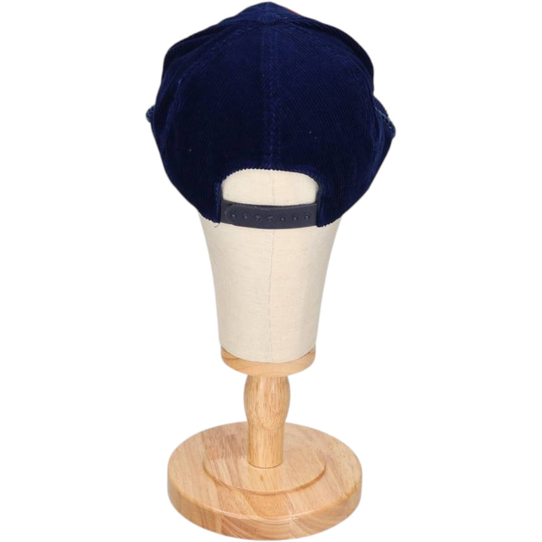 Corduroy cap trucker cap free size unclear navy blue type Vintage Second Hand