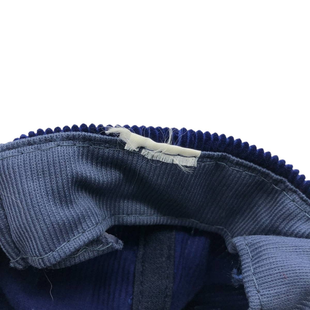Corduroy cap trucker cap free size unclear navy blue type Vintage Second Hand