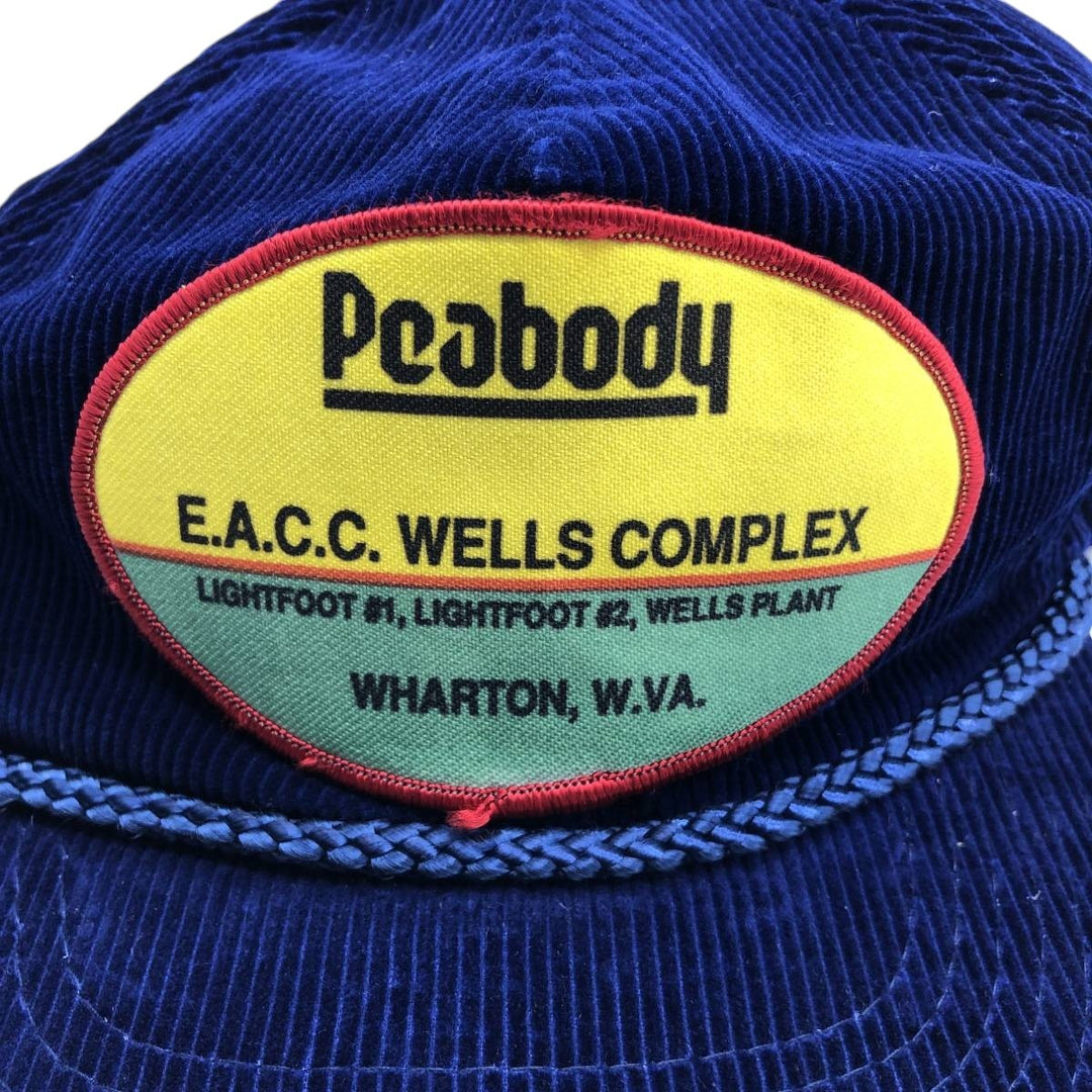 Corduroy cap trucker cap free size unclear navy blue type Vintage Second Hand