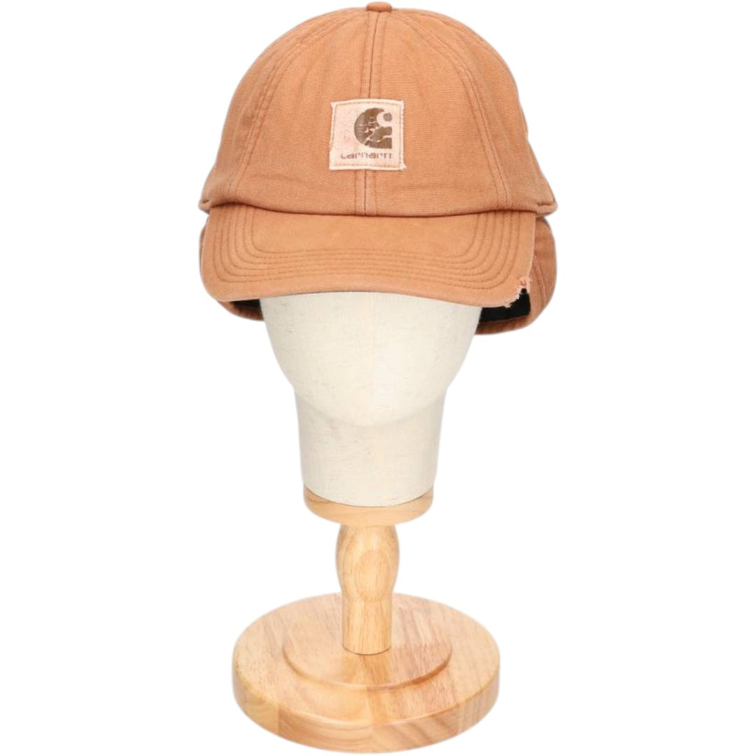 2000'S Carhartt Ear Flap Cap, One Size Fits All unclear brown type Vintage Second Hand