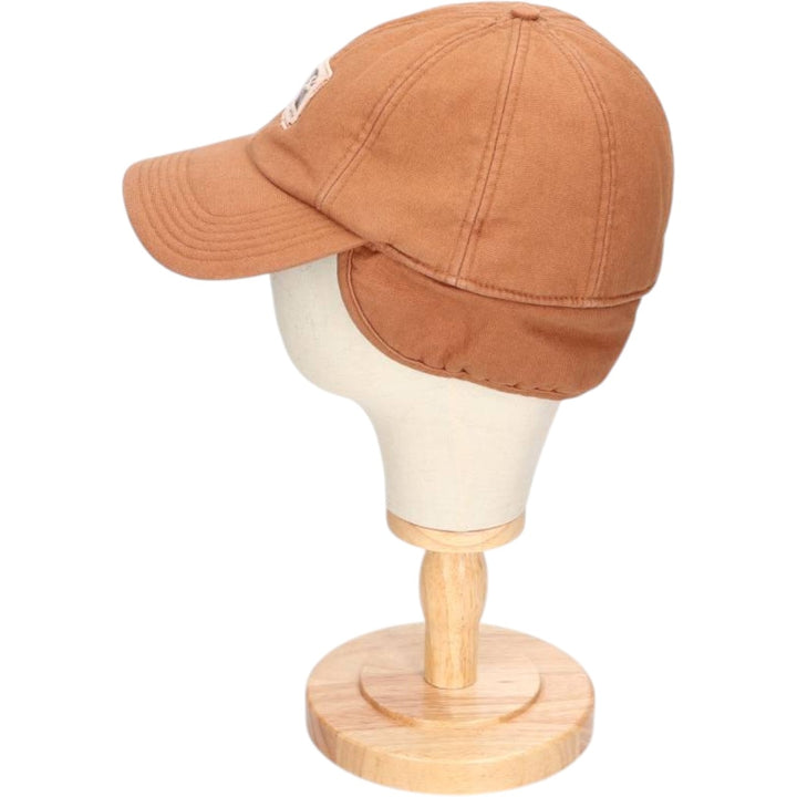 2000'S Carhartt Ear Flap Cap, One Size Fits All cotton brown type Vintage Second Hand