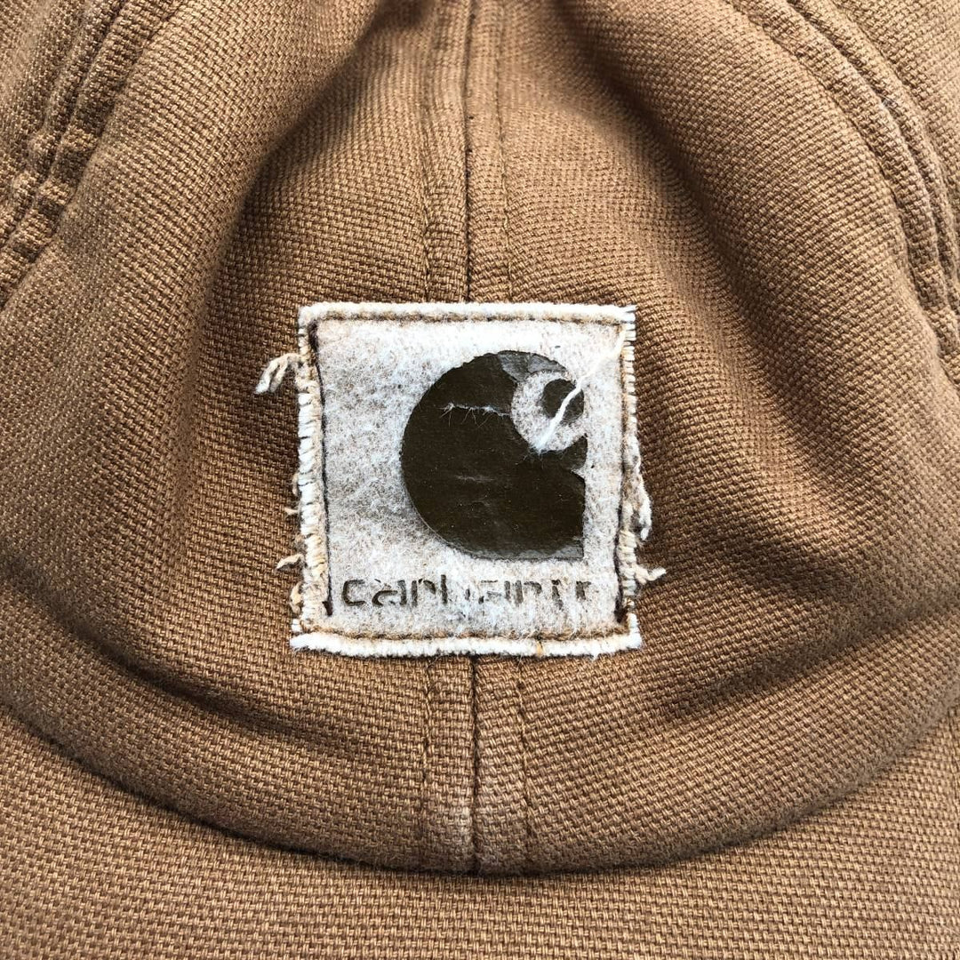 2000'S Carhartt Ear Flap Cap, One Size Fits All cotton brown type Vintage Second Hand