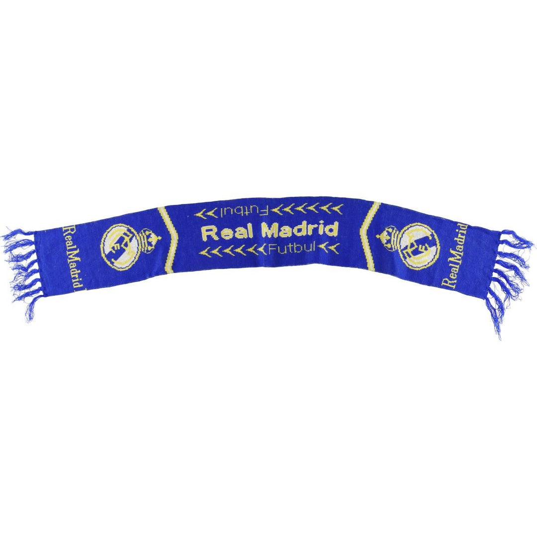 LA LIGA REAL MADRID all-over soccer scarf unclear blue type Vintage Second Hand