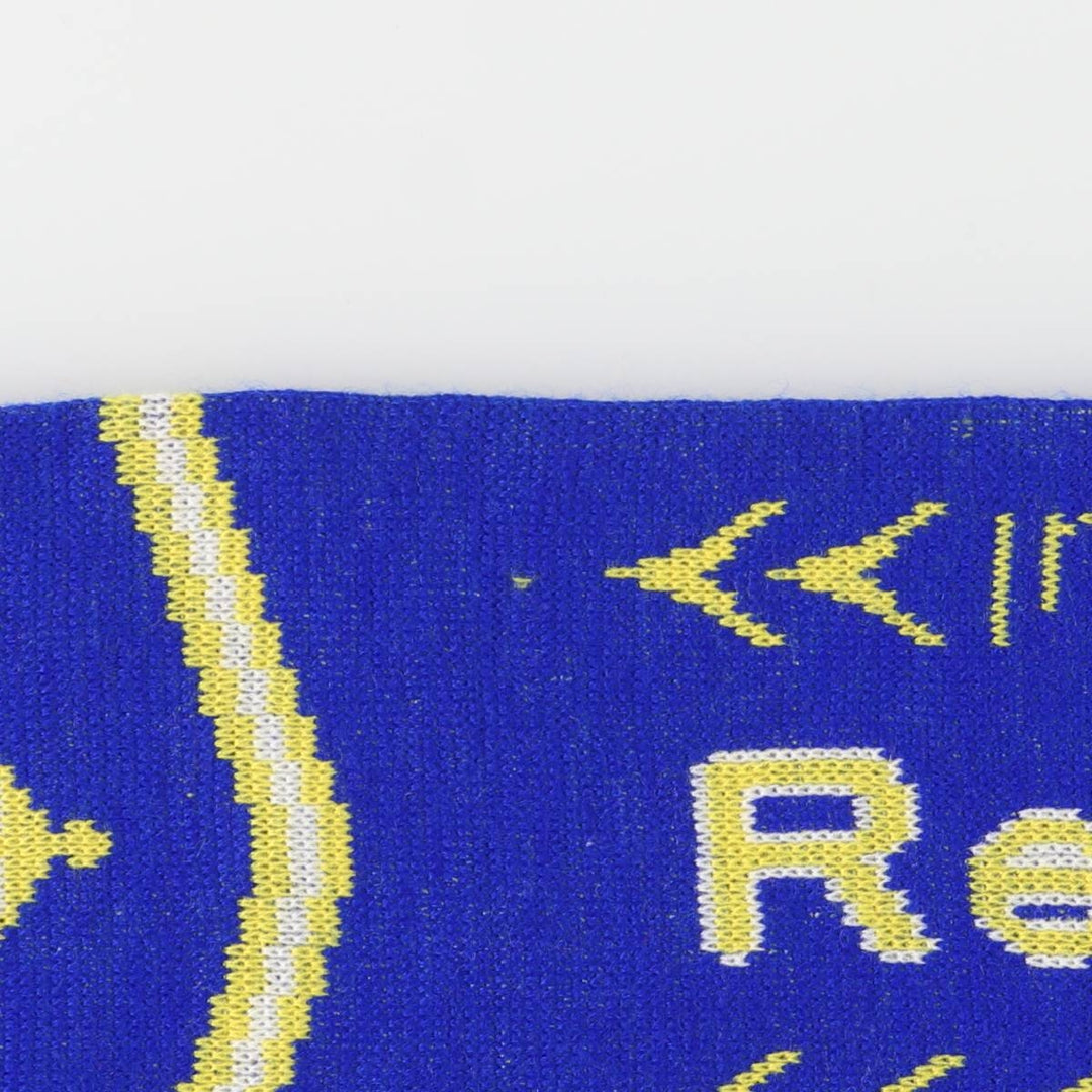 LA LIGA REAL MADRID all-over soccer scarf unclear blue type Vintage Second Hand