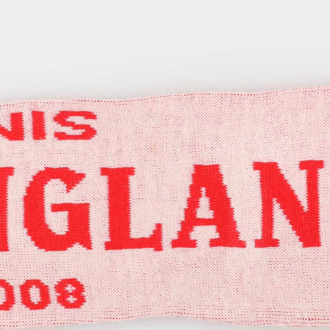 England and France Rugby Team Print Scarf unclear blue type Vintage Second Hand