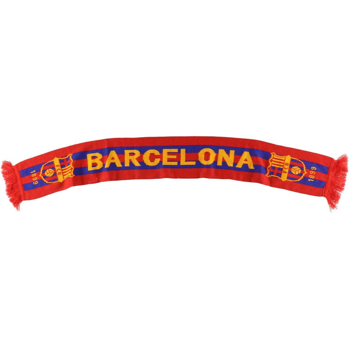 LA LIGA FC BARCELONA all-over soccer scarf unclear red type Vintage Second Hand