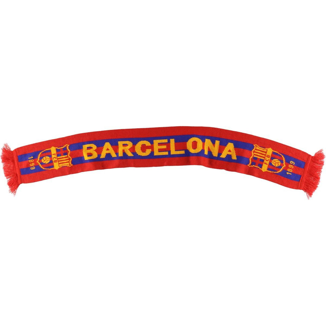 LA LIGA FC BARCELONA all-over soccer scarf unclear red type Vintage Second Hand
