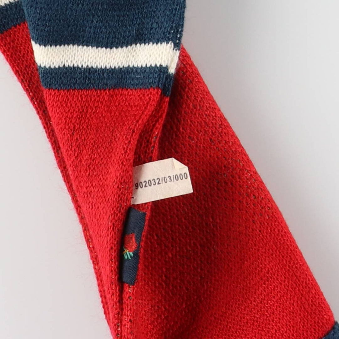 England Rugby Team All-Over Print Scarf unclear red type Vintage Second Hand