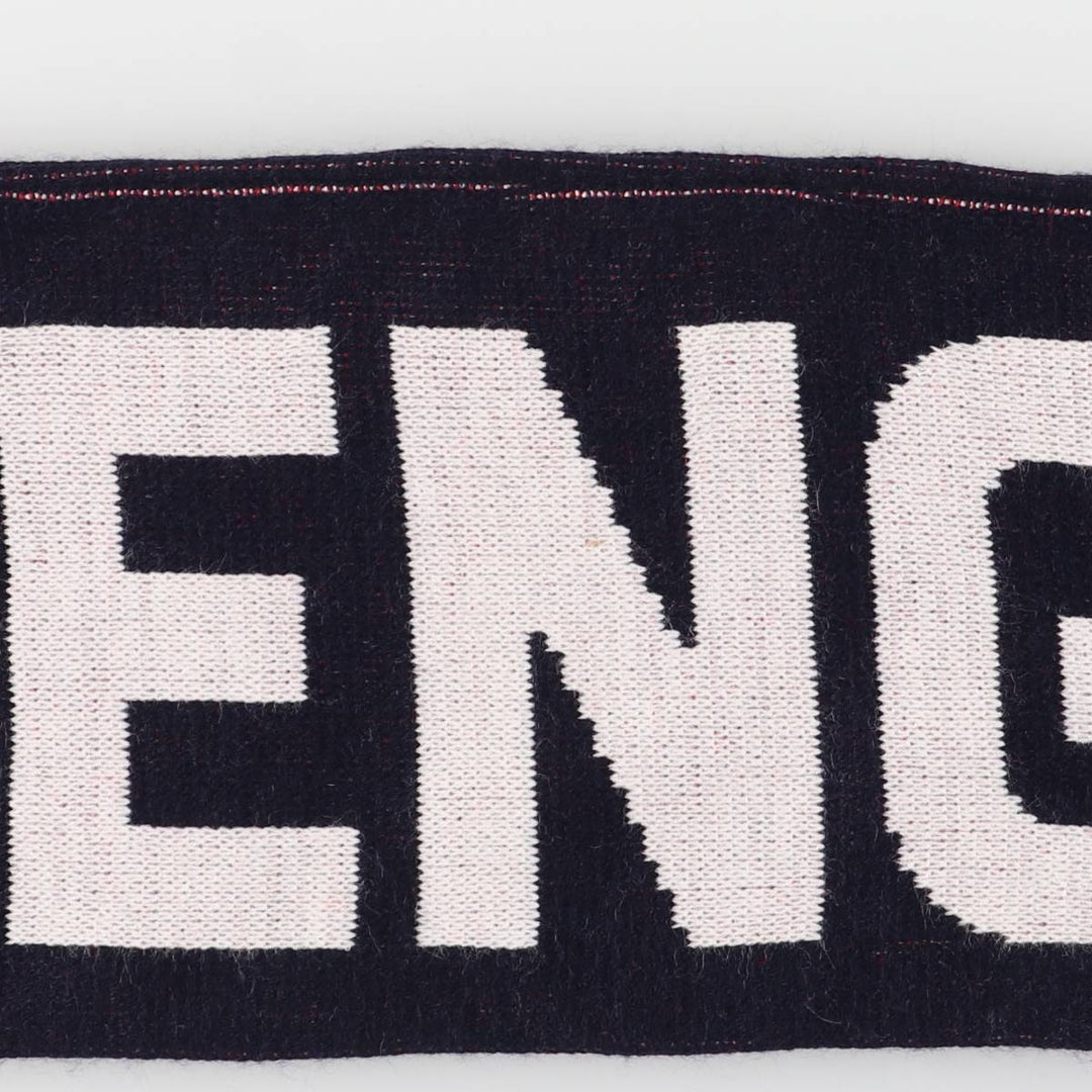 England Rugby Team All-Over Print Acrylic Scarf, Made in the UK acrylic navy blue type Vintage Second Hand