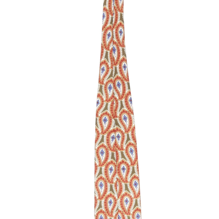 Christian Dior MONSIEUR all-over print tie, made in the USA silk brown type Vintage Second Hand