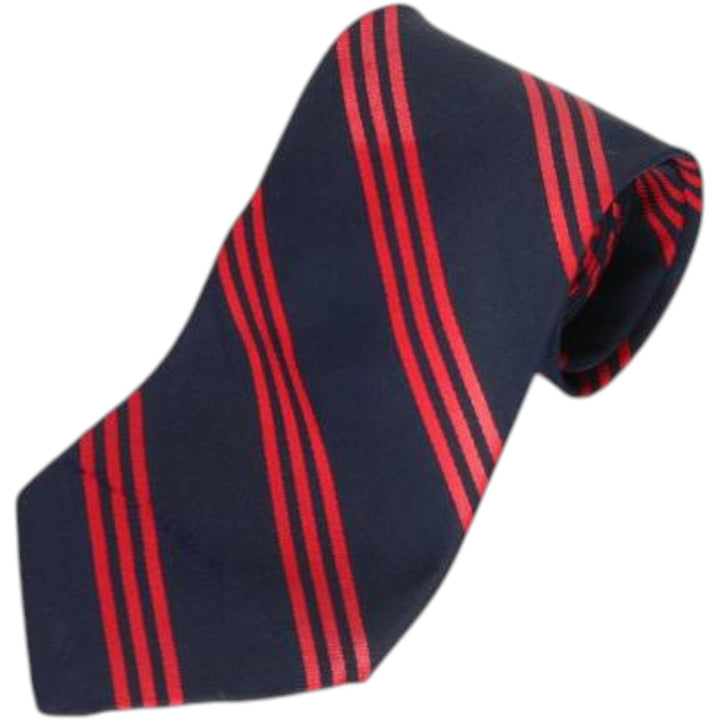 Brooks Brothers MAKERS Stripe Pattern Tie, Made in USA silk red type Vintage Second Hand